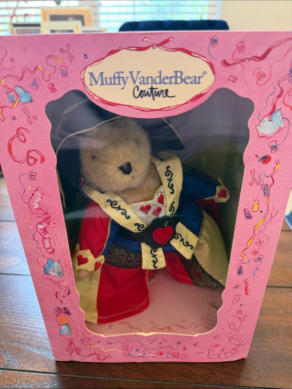 Muffy VanderBear Couture Queen of Hearts #5814-Themed Collectible Bear NABCO